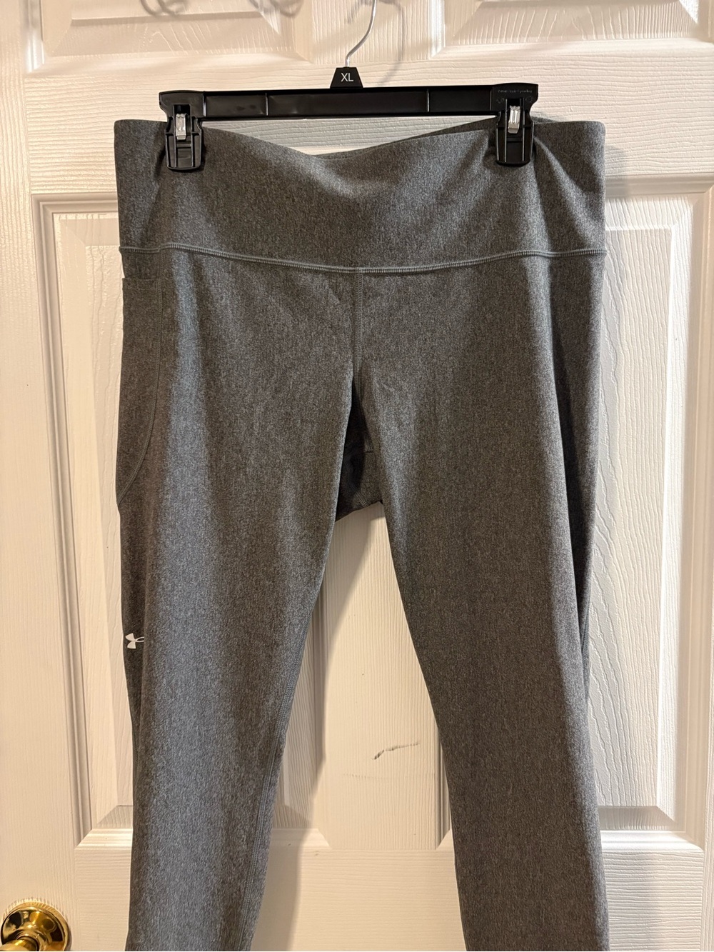 Under Armour Dark Heather Gray Performance Leggings